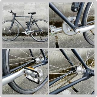 ピスト バイク ブリュアン(bruant) 700C シングルスピード 自転車 マットブラック　クロモリフレーム&フォーク フリー & 固定ギアの画像