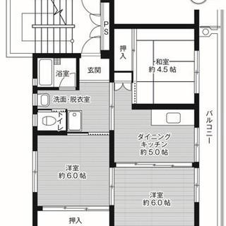 【初期費用は家賃のみ】直方市下新入、リノベーションした３DK物件♪【保証会社・保証人不要】 - 不動産
