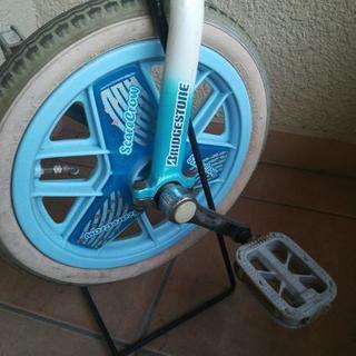 ブリジストン一輪車14インチスタンド付の画像