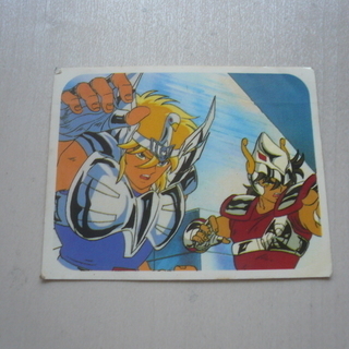 聖闘士星矢　デラックスカード　カセット用インデックス　シール　少年チャンピオンポスターの画像