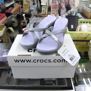 ▶サンダル クロックス crocs グレー 21㎝ W5 ペイペ...