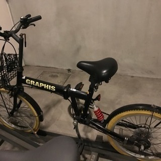 折りたたみ自転車 変速シマノブレーキの画像