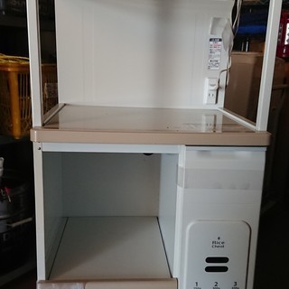 「交渉成立」米櫃付き　レンジ、ジャー台の画像