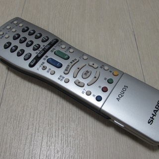 シャープ 液晶カラーテレビ LC-20EX-S リモコン 中古の画像