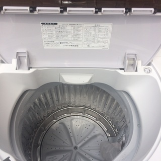  SHARP 　風乾燥機能付き　洗濯機 6.0kg 　ES-FG60Fの画像
