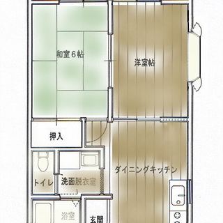 豊岡市　出石町　賃貸　アパート　２DK　２階　東南角部屋　徒歩５分圏内にスーパー、コンビニ、ドラックストア、郵便局があり。シングルマザー　大家直　お気軽に内見連絡下さい。 - 賃貸（マンション/一戸建て）