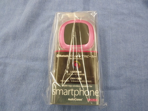 値下げ！ 新品 オーム電機 Bluetooth対応スピーカー ASP-BT27N-MP パームトップスピーカー forスマートフォン OHM 札幌市西岡店