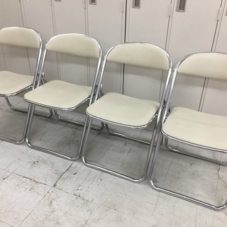 中古良品 安心のコクヨ製　連結可能　折りたたみイス 折りたたみ椅...