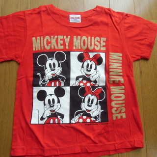 ミッキー・ミニー Ｔシャツ 美品 110㎝1⃣