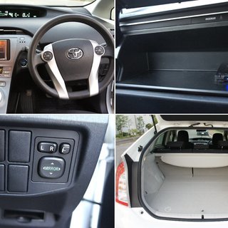 プリウス Ｓ ３０後期 ２５年式　ホワイト　分割可能 ◎自社ローン 車検2年取得渡しの画像