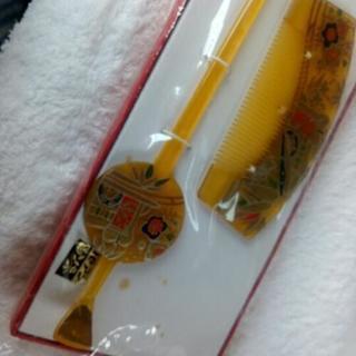 鼈甲かんざしと櫛セット＋桃割れ用鼈甲かんざしセット