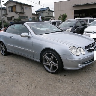 H16　Mベンツ　CLK320カブリオレ　車検31年12月　左H　AMG18AW　革シート　12570の画像