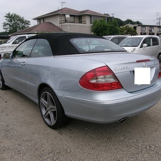 H16　Mベンツ　CLK320カブリオレ　車検31年12月　左H　AMG18AW　革シート　12570の画像