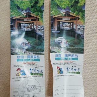 宝川温泉の無料入園券2枚