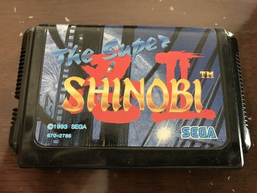 中古　メガドライブソフト　忍2　shinobiⅡ