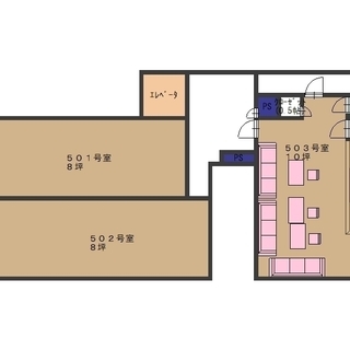 桜井郵便局の隣、全20店舗のスナックビルの空き物件です。503号