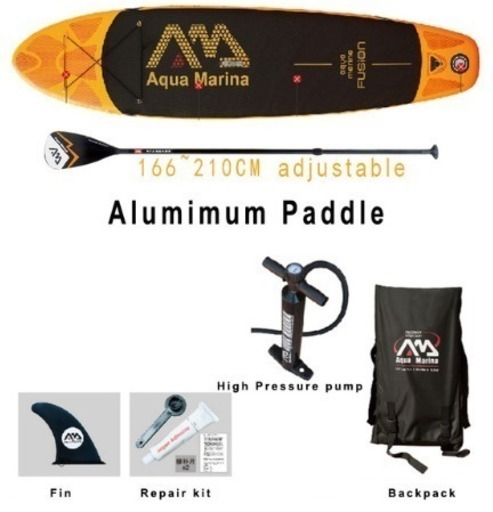 AQUA MARINA アクアマリーナ  FUSION  SUP/スタンドアップパドルボード + リーシュコード