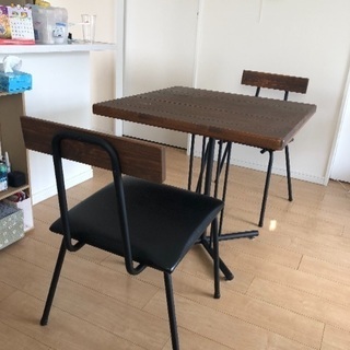 ダイニングテーブル セット 2人用 カフェテーブルの画像