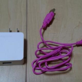 スマホ充電器とケーブルセット（美品）の画像