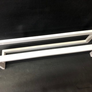 ☆新品☆ 薄型スリッパラック　ワイドサイズ　ホワイト　山崎実業　8点セット　①　モデルルームや展示場などに！の画像