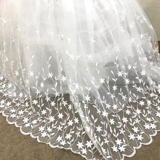 ★美品★ ウェディングドレス WATABE 花柄 結婚式 床に着くタイプ の画像