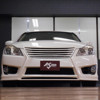 ★20年クラウン2.5ロイヤル　走行12.7万km　車検無　修復有　スピンドルエアロ　車高調　WORK19AW★　の画像