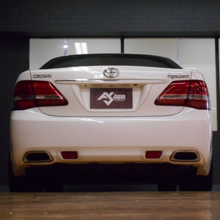 ★20年クラウン2.5ロイヤル　走行12.7万km　車検無　修復有　スピンドルエアロ　車高調　WORK19AW★　の画像