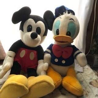 ドナルドのぬいぐるみ+1ミッキーオマケ手補修済み