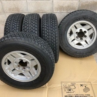 71 78プラド ナローボディ 純正ホイール タイヤ バリ山 215/80R16