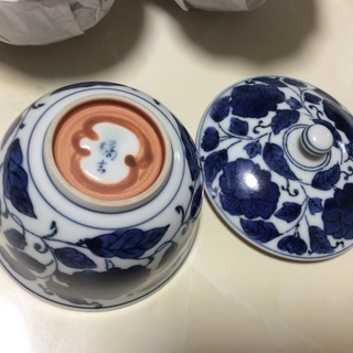 蓋付き湯呑み  と茶托 5客の画像