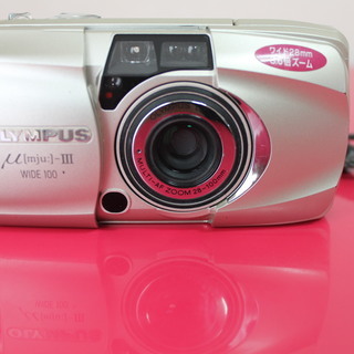 OLYMPAUS μ‐Ⅲ WIDE100コンパクトフィルムカメラ（中古品）の画像