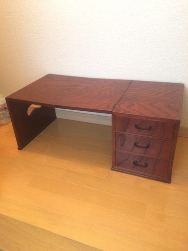 （ありがとうございました☆取引終了）１万５千円　昭和レトロ　アンティーク　和小物入れ　折りたたみ文机