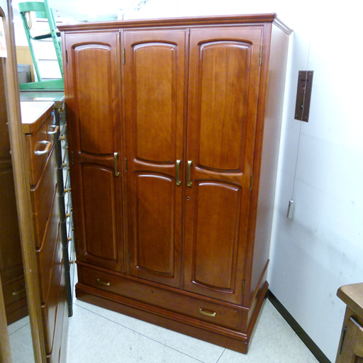 旭川家具 チェリーウッド 洋服タンス 高級クローゼット 西宮の沢