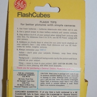 レトロな品　GEフラッシュキューブ　※1個欠品の画像