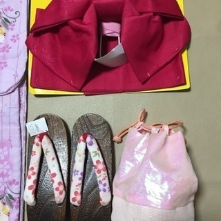 C★浴衣セット 浴衣4点セット 浴衣セット ピンクの画像