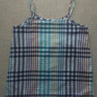 キャミソール チェック柄の画像