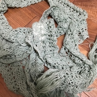 ストール ミント色の画像