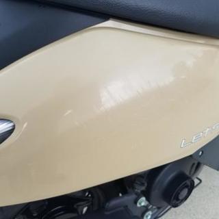 販売済み　29年式　スズキ　レッツ4　2022km ベージュ　の画像