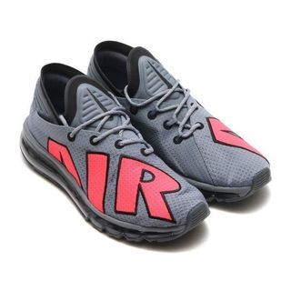 NIKE AIR MAX FLAIR (COOL GREY/SOLAR RED-BLACK-PURE PLATINUM)【SP】,スニーカー,27.0cm,グレー