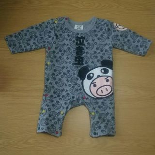 【済】カバーオール60-70 ビブタ BIBUTA 前開き