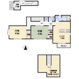 ☆彡星を見ながら寝る？２ＬＤＫ小屋裏部屋付テラスハウス～三鷹市井口 - 三鷹市