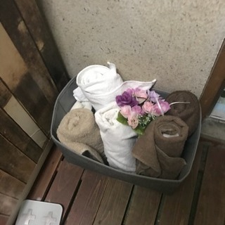 民泊で使ってた寝具シーツ一式、タオルなど