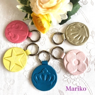 ☆縫わないレザークラフト☆「レザクラージュ」キーリングのレッスンです(#^^#)＜ハンドメイド初心者の方歓迎('◇')ゞ＞の画像