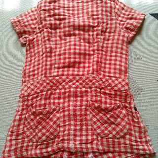 e.a.B　つなぎ風ワンピース　95cmの画像
