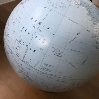 地球儀（英文）の画像