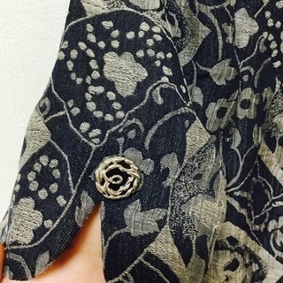 ノーカラー ジャケット 半袖 Mサイズ ９号の画像