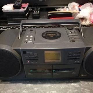 SHARP Qt-77cd ラジカセ バブカセの画像