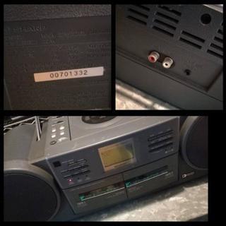 SHARP Qt-77cd ラジカセ バブカセの画像