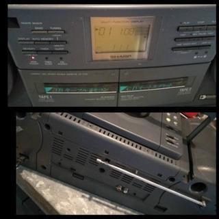 SHARP Qt-77cd ラジカセ バブカセの画像