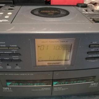SHARP Qt-77cd ラジカセ バブカセの画像